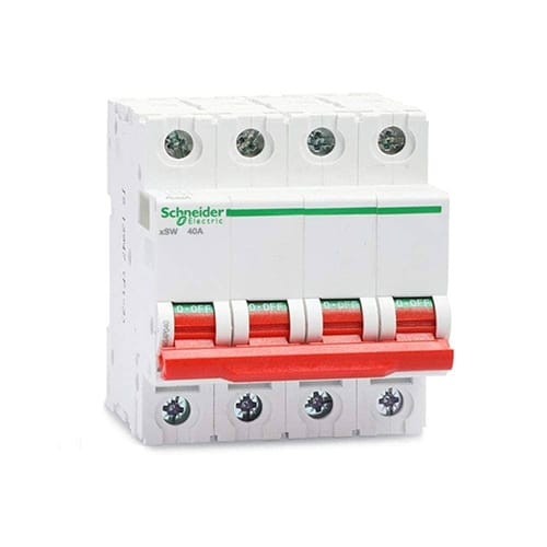Isolator 40A Four Pole Schneider